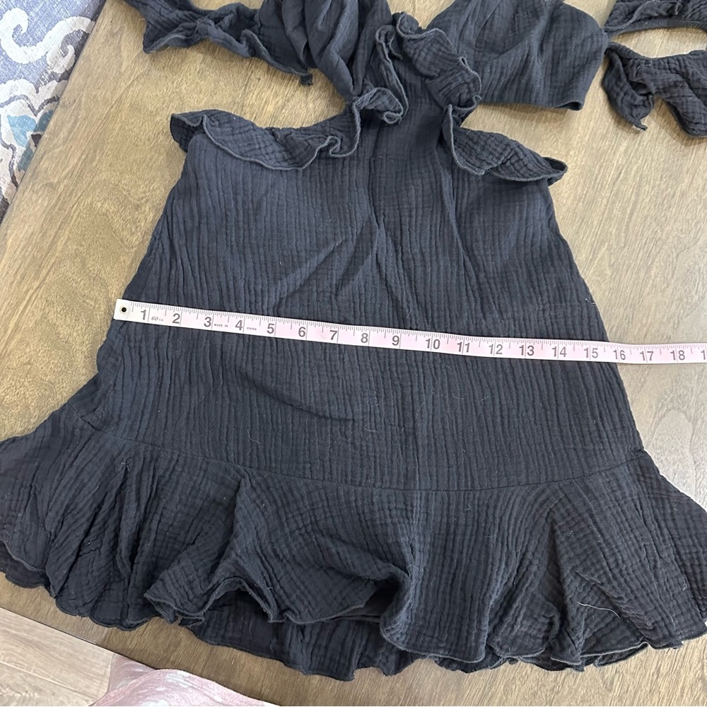 MAJORELLE Black Ruffled Dress - Picture 4 of 10